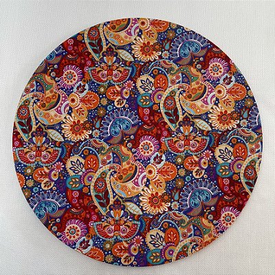 Capa para sousplat - Mandala laranja