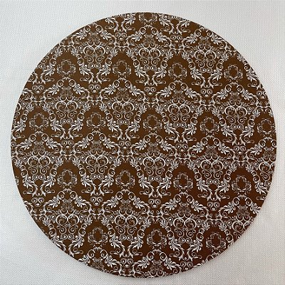 Capa para sousplat - Arabesco Marrom