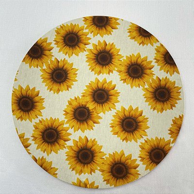Capa para sousplat - Girassol