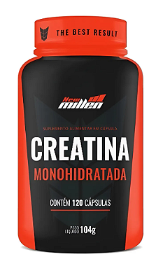 Creatina Monohydrate - 120 Cápsulas - New Millen Sabor Sem sabor