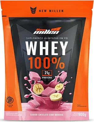 Whey 100% Concentrado - 900g Refil - New Millen