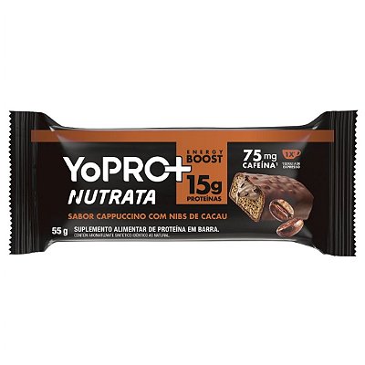 Nutrata Barra Yopro Cappuccino C/ Nibs De Cacau 55g