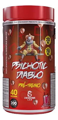 Pré Treino Psichotic Diablo 200g Frutas Vermelhas Demons Lab