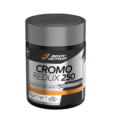 Cromo Redux 250 | Picolinato de Cromo | 250mcg | 60 Cápsulas - Bodyaction