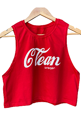 Cropped Clean vermelho