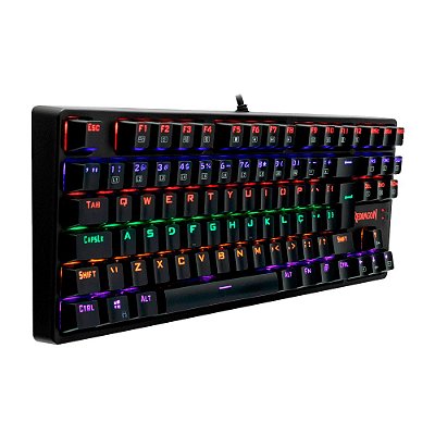 Teclado Mecânico Gamer Redragon Daksa K576, LED Rainbow, ABNT2