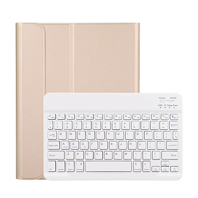 Capa Smartcase iPad 10.2 Polegadas com Teclado - Dourada