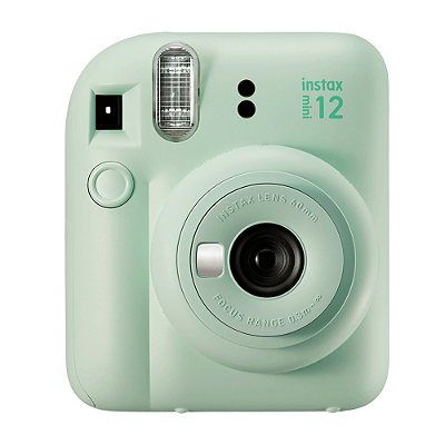 Câmera Fotográfica Instax Mini 12, Fujifilm Polaroid, Verde