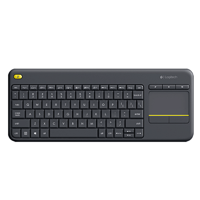 Teclado Logitech K400 Plus, Wireless, Touchpad, Keyboard