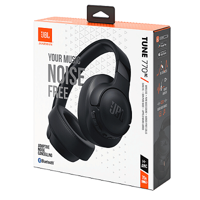 Fone de Ouvido JBL Tune 770NC, Bluetooth com redutor de Ruídos Preto
