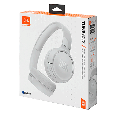Headphone JBL Tune 520BT Bluetooth - Branco