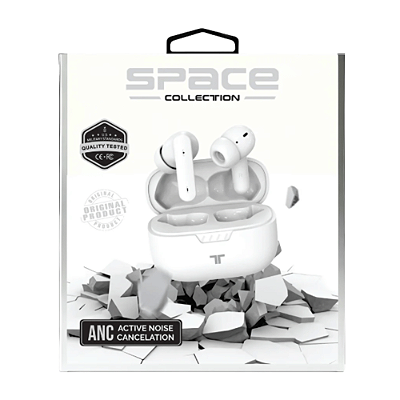 Earbuds Bluetooth Orbit - Branco - SPACE