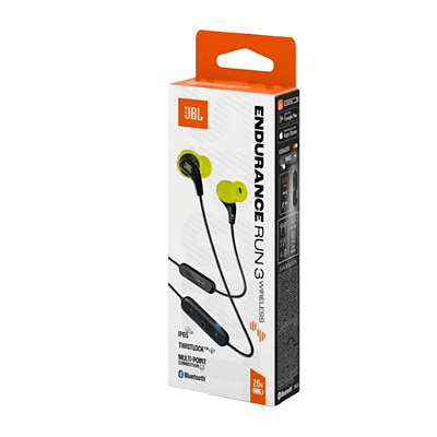 Fone de Ouvido JBL Endurance Run 3, Sem fio, Resistência IP65, Tecnologia TwistLock e Flip Hook-JBLENDURRUN3BT Preto