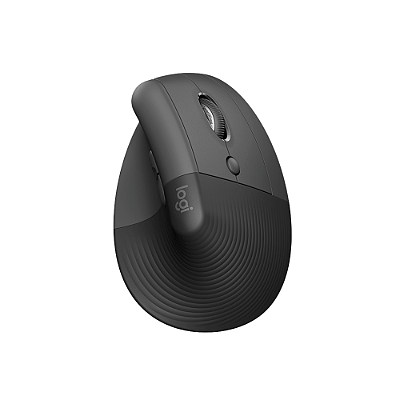 Mouse Logitech Sem Fio LIFT, Vertical, Ergonômico Grafite