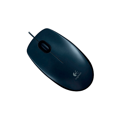 Mouse com fio USB Logitech M90 com Design Ambidestro e Facilidade Plug and Play