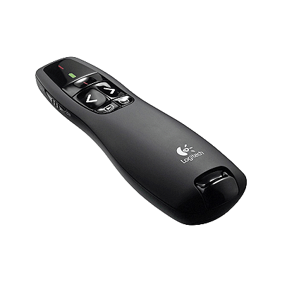 Controle Apresentador Sem Fio Logitech R400 Wireless - Preto