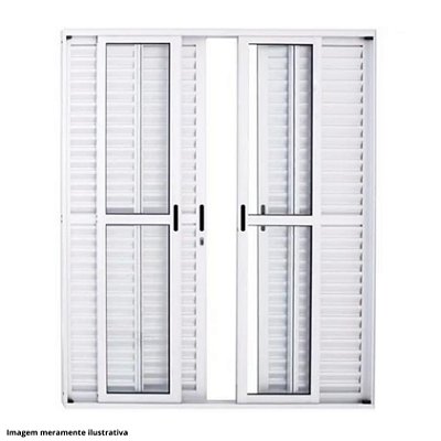 Porta Balcão 6 folhas Branca