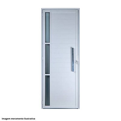 Porta Lambril com Puxador 60 cm e Vidro