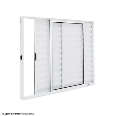 Veneziana 3 folhas branca