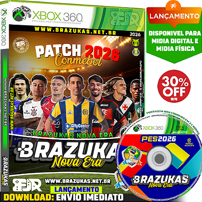 BRAZUKAS CONMEBOL PREMIUM 2026 MARÇO | MULTI NARRADORES | LANÇAMENTO | XBOX 360