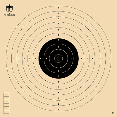 Alvo Pistola Mira Aberta Treino CBTE