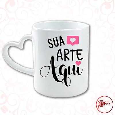 Caneca Alça de Coração