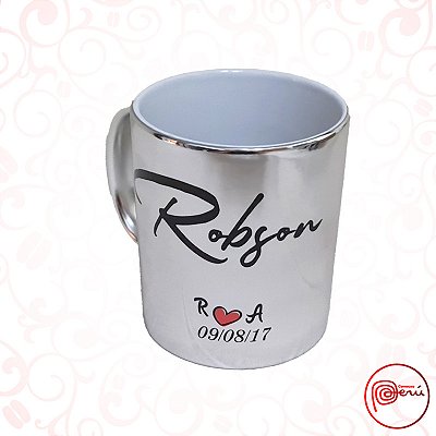 Caneca Metálica Prata