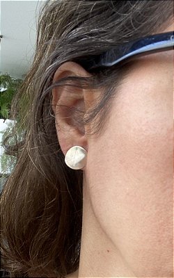 Brinco Lunar de Prata Pura Lua - P