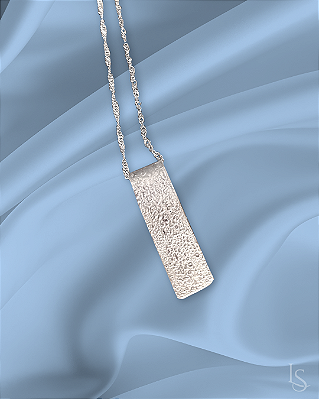 Pingente de Prata 950 com Textura de Fogo