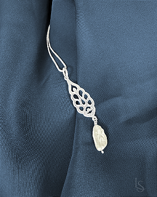 Pingente Pineale de Prata e Perola Barroca P