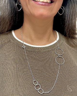 Colar Solar de Prata 950