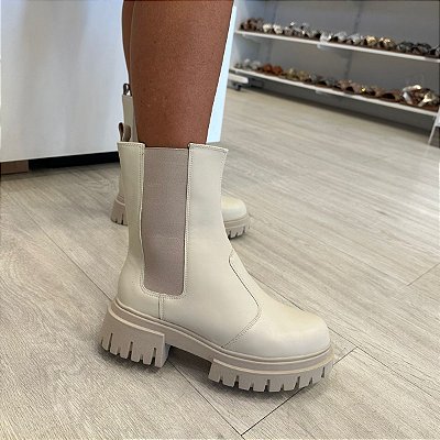 Coturno Chelsea Off White