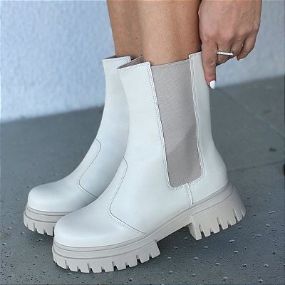 Coturno Chelsea  Off White