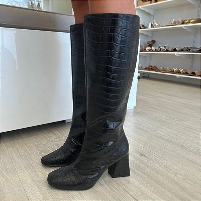 BOTA CANO LONGO CROCO STEFANNY