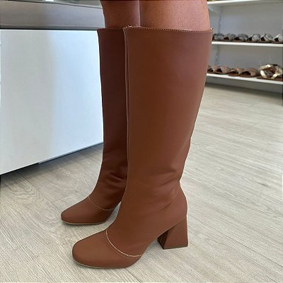 BOTA CANO LONGO CARAMELO STEFANNY