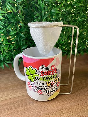 Caneca com mini coador
