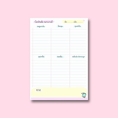 Planejamento Semanal