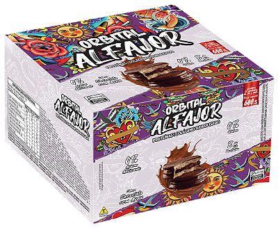 Alfajor Proteico Saudável – 12 Unidades de 50g | 8g Proteína | Zero Açúcar