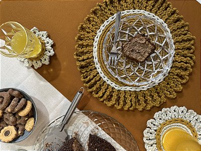 Jogo de mesa posta BOHO