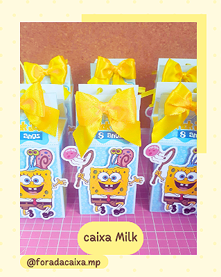 Caixinhas do Kit Festa Bob Esponja Para Imprimir