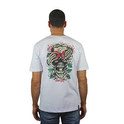 Camiseta Cool Cat Roses Skull