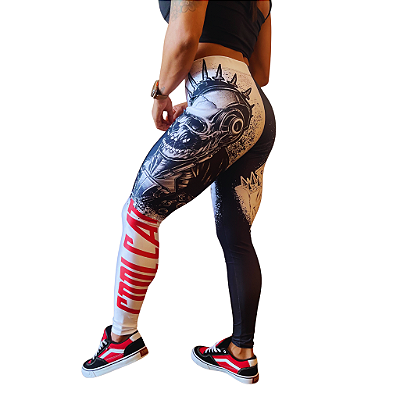 Calça Legging Cirrê Dead Punk