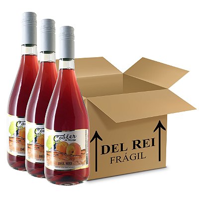 Cooler Pêssego Rosado 750ml - Box Com 12 Unidades