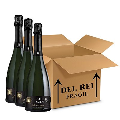 Espumante Prosecco Brut Vector Valentino 750ml - Box Com 12 Unidades