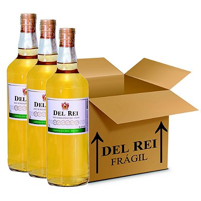 Vinho Colonial Del Rei Branco Seco Niagara 1l - Box Com 120 Unidades