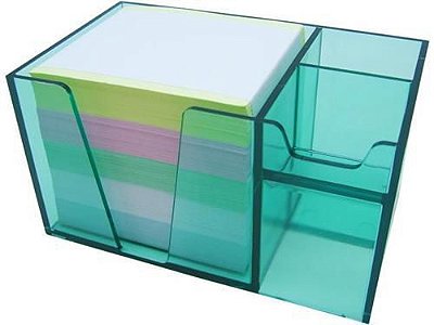 Organizador mesa acrimet com papel colorido acrimet 956 verde clear