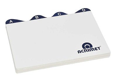 Indice Acrimet 632 de az para fichario de mesa 4x6