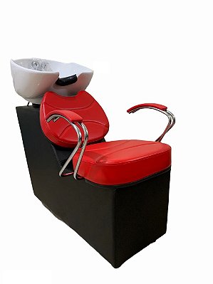 Lavatorio para Salão De Beleza Alicia Cuba Porcelana Reclinável