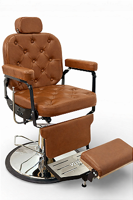 Barber Chair Hidraulica Reclinavel Monarca com apoio de pes