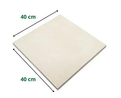 Pedra Refratária para Forno e Churrasqueira 40x40cm
